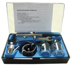 Pistola para Retoque e Aerógrafo ABS-128 - FOTO 2